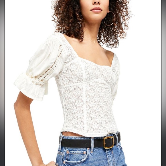 BNWOT Free People Spring Fling Top 🤍 - Picture 5 of 11